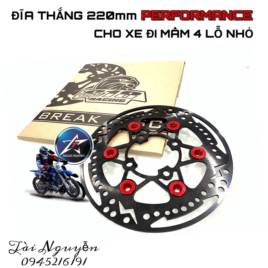 ĐĨA THẮNG BREAK DISC 618 CHO DÒNG XE ĐI MÂM 4 LỖ NHỎ