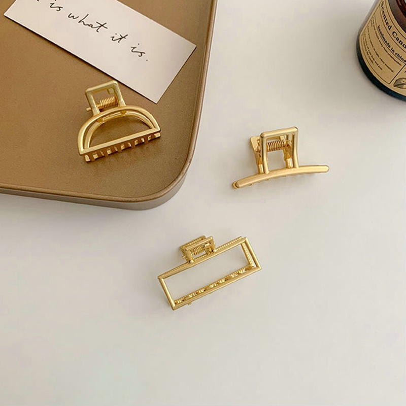 Kẹp Tóc Hợp Kim Hình Vuông Mini Phong Cách Hàn Quốc Cho Nữ
