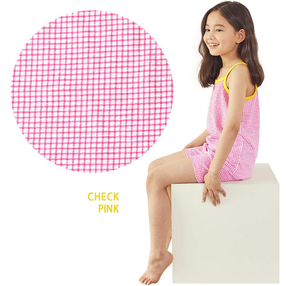 Bộ Đồ Ngủ Không Tay 100% Cotton Hữu Cơ Dành Cho Bé Gái