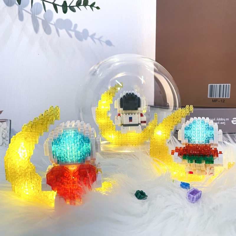 Bộ Đồ Chơi Lắp Ráp Mô Hình Phi Hành Gia 3D Cho Bé