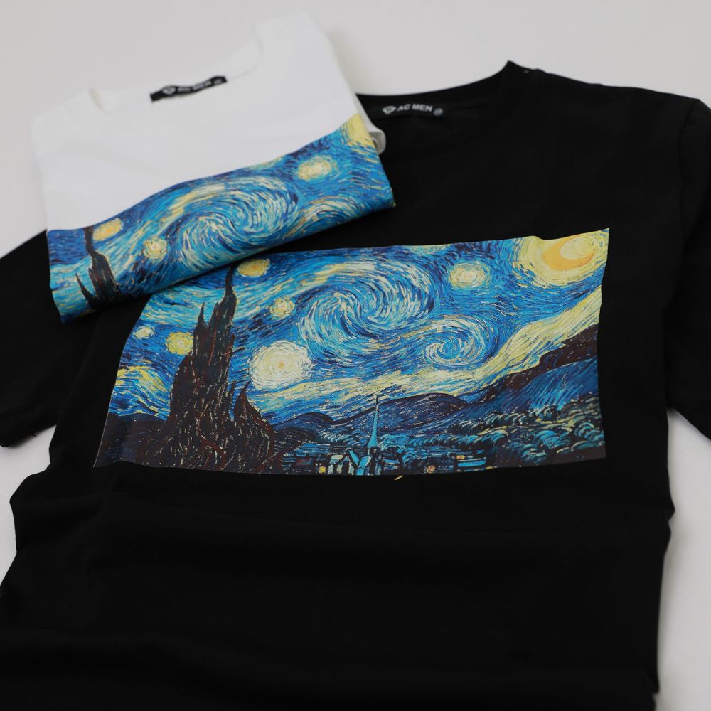 Áo thun tay lỡ AC MEN phông Unisex nam nữ Cotton oversize form rộng họa tiết in hình