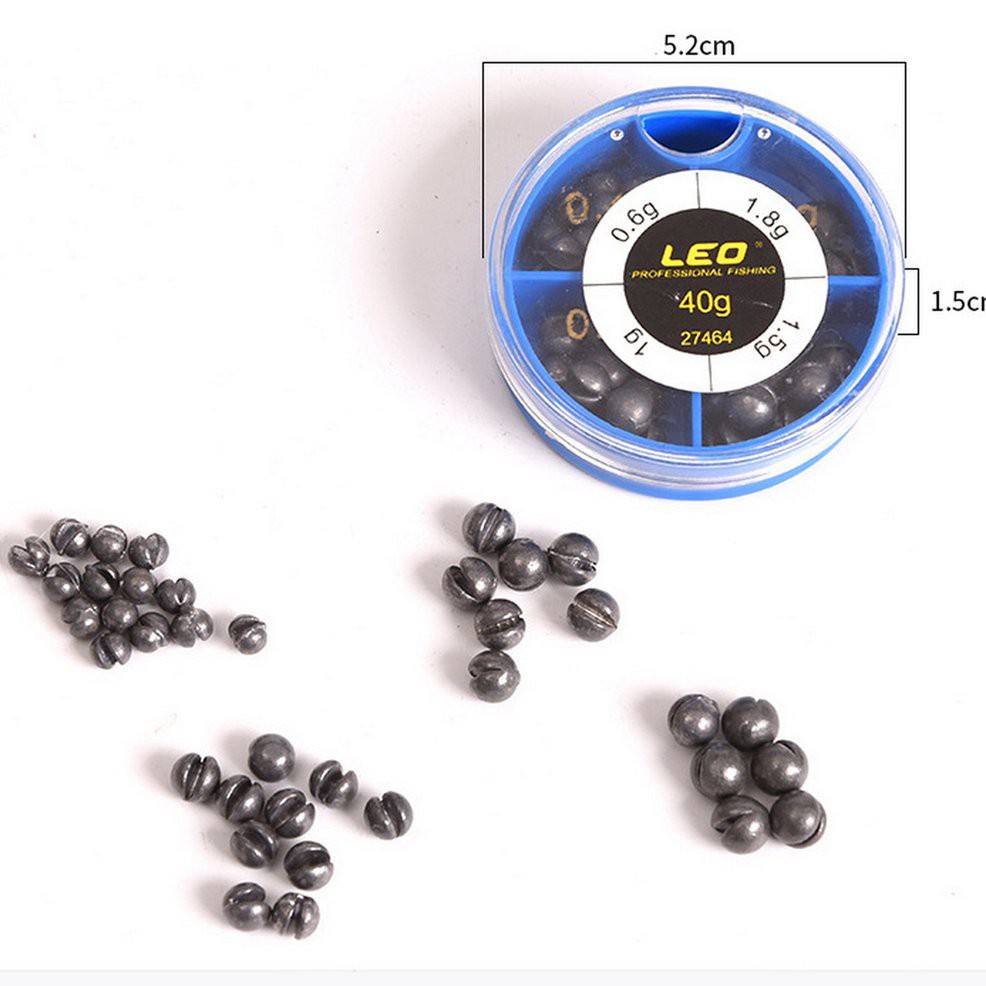 Hộp Chì Câu Cá Hình Viên Đạn 4 Kiểu