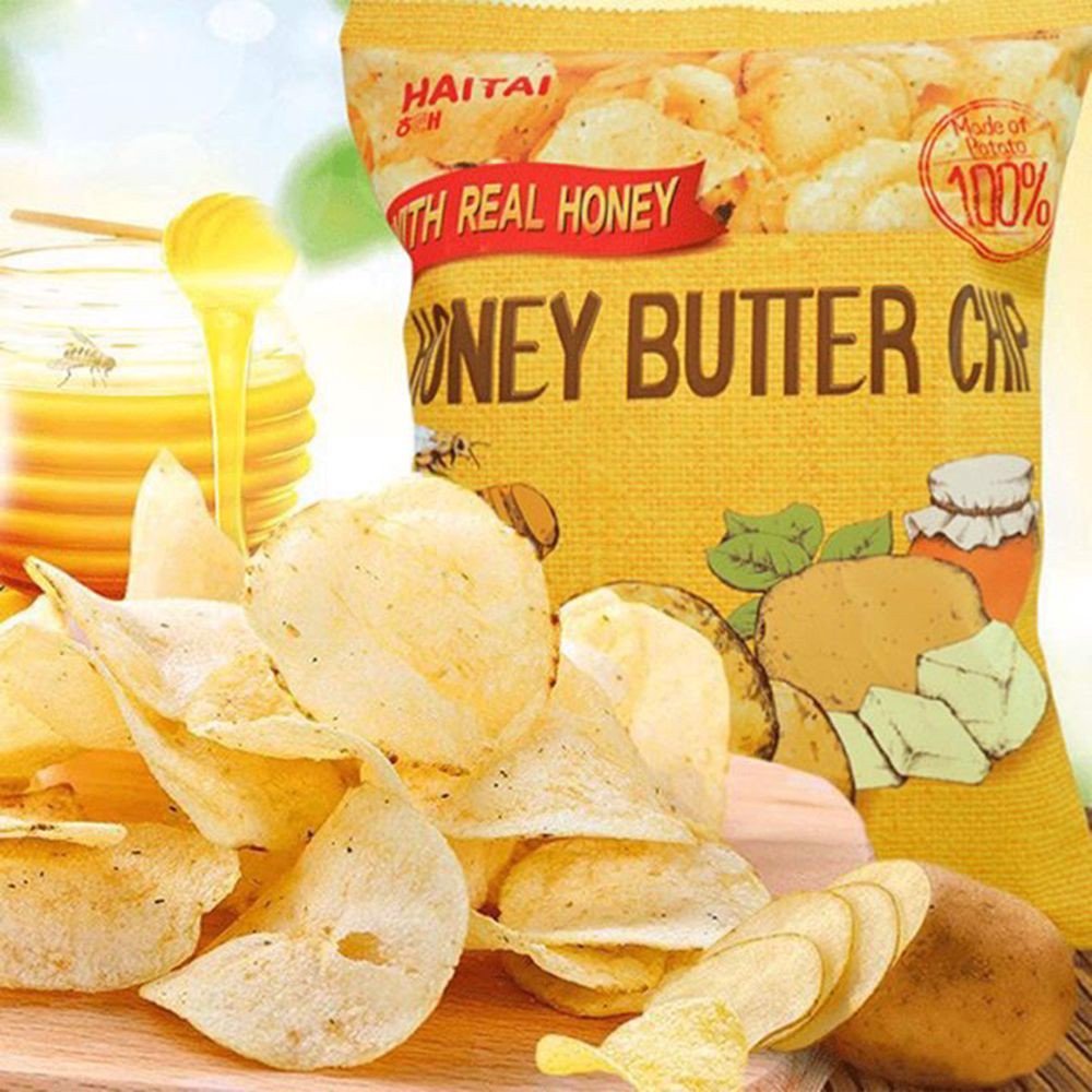 Snack Khoai Tây HaiTai Calbee Mật Ong Thơm Béo Có 2 Màu Vàng Trắng - Hàn Quốc
