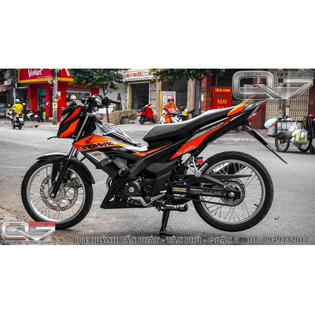 Tem Rời SONIC 150 Đen - decalq7
