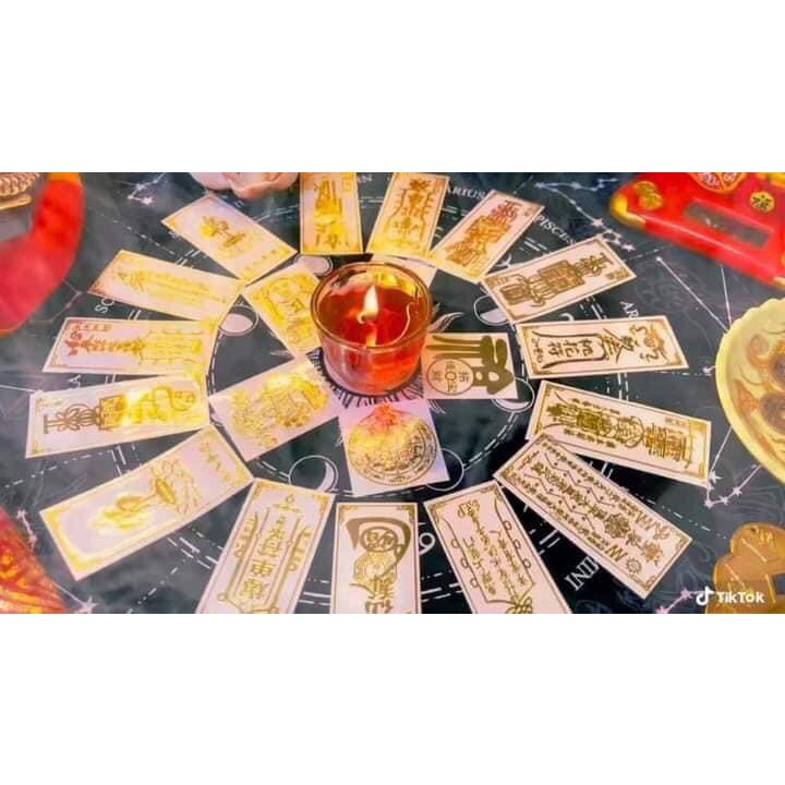 Linh phù dán điện thoại tài lộc 31 mẫu, may mắn, đẹp lung linh phù hợp các dòng máy