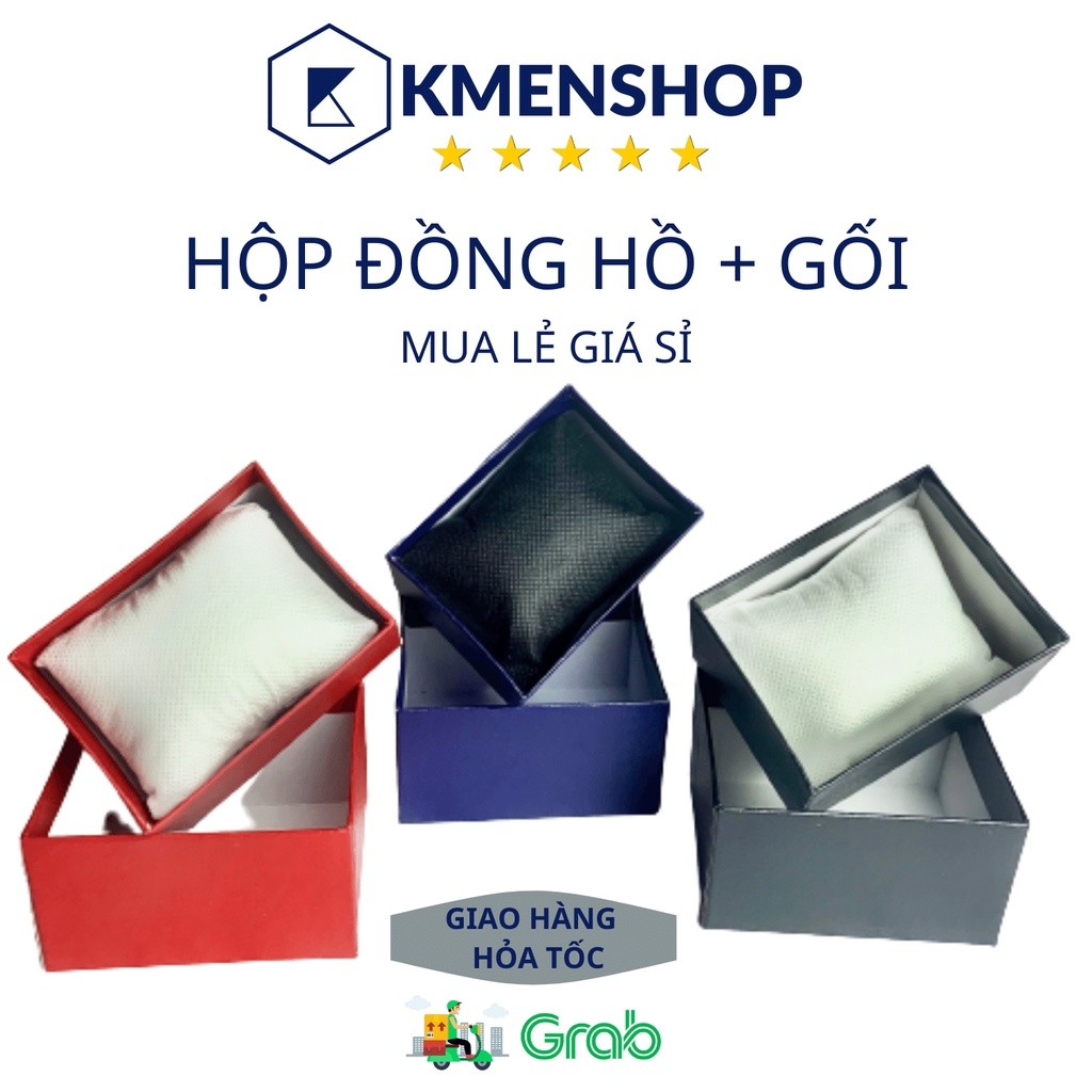 Hộp đựng đồng hồ đeo tay nam và nữ sang trọng, chất liệu giấy cứng KT.10x7x7 cm