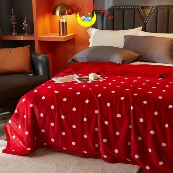 Chăn lông chồn họa tiết 4kg mềm mại, ấm áp kích thước 2x2,3m - Timibedding