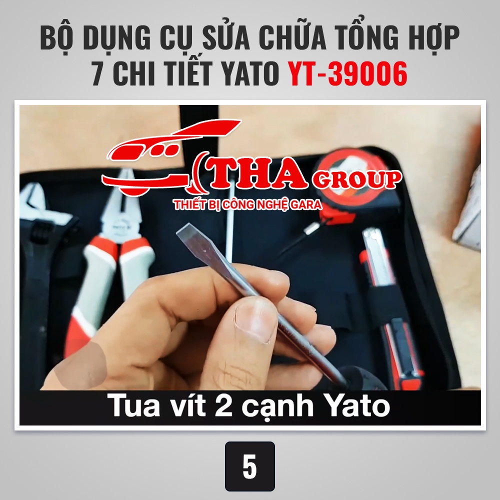 Bộ dụng cụ sửa chữa tổng hợp 7 chi tiết Yato YT-39006