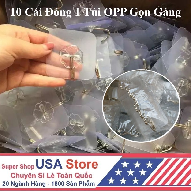 (Video Review) Set 1 - 10 MÓC DÁN TƯỜNG Treo Đồ TRONG SUỐT T10 - Móc Dính Cường Lực Thần Thánh Siêu Dính Đa Năng