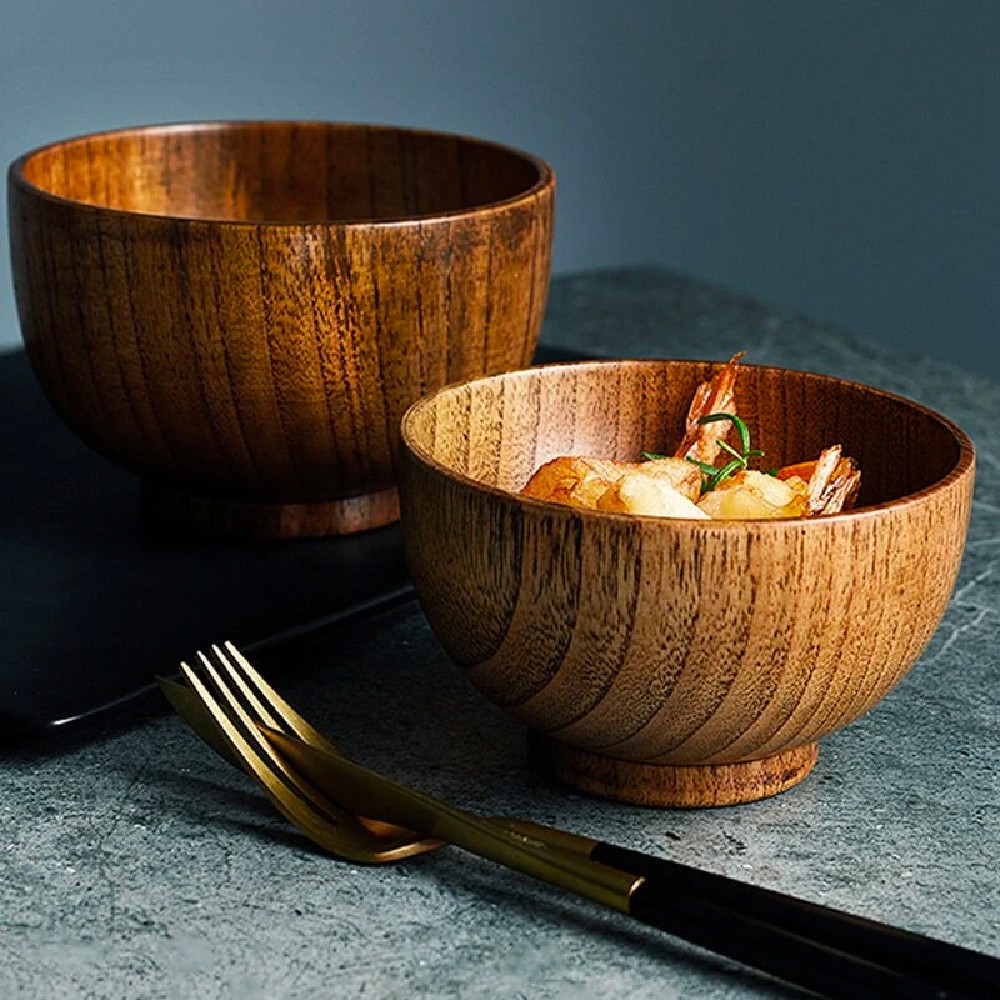 Bát ăn cơm bằng gỗ Nhật Bản 9/13/15cm (Handmade Japanese Wooden Rice Bowl) | The handicrafts