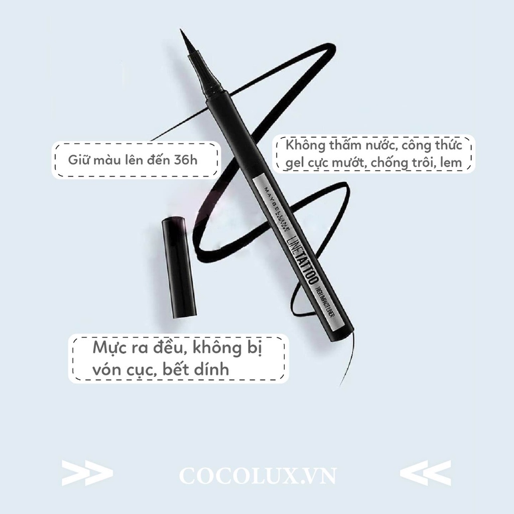 Bút Kẻ Mắt Nước Lâu Trôi 36H Maybelline 1g