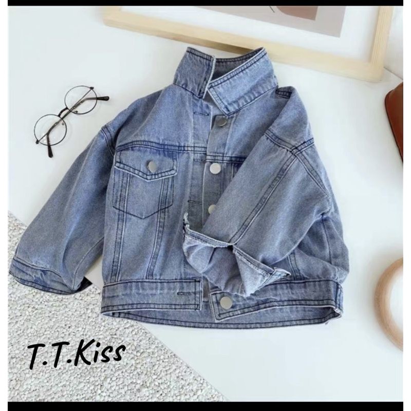 Áo Khoác Jeans Hoạt Hình  Cho Bé - Áo Khoác Bé