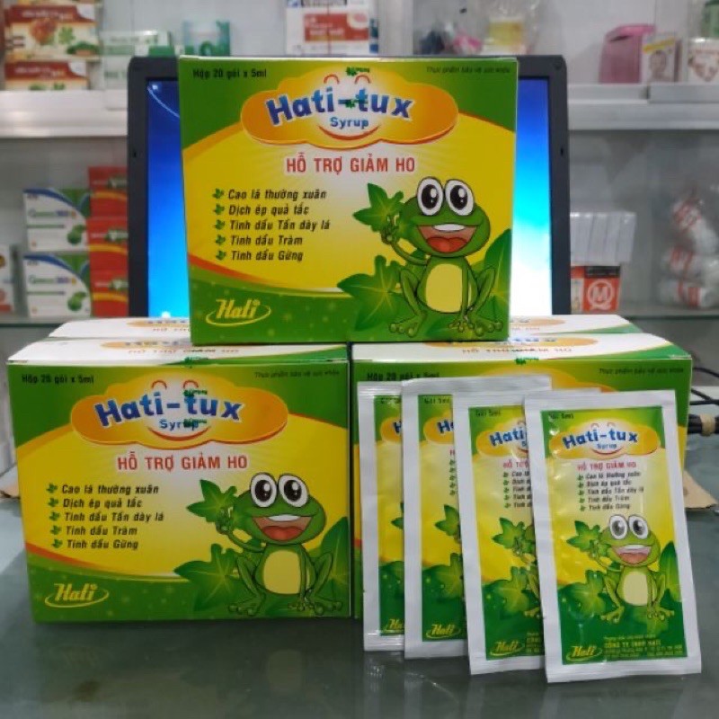 Siro ho con ếch Hati-tux  - Hộp 20 gói