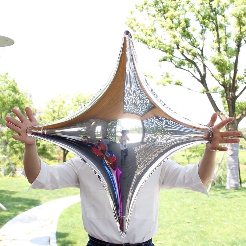 Bóng ngôi sao 4 cánh trang trí party