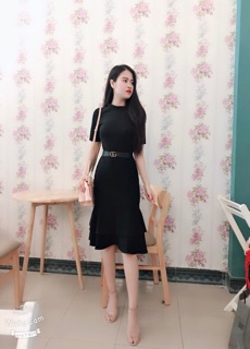 Đầm body đuôi tầng ( không kèm belt )