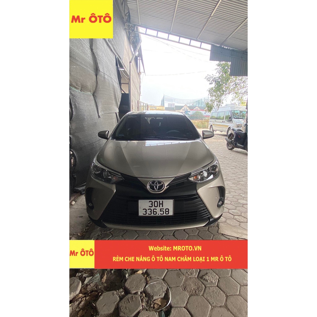 Rèm Che Nắng Xe Toyota Vios cuối 2018-2023+ chống UV Hàng Loại 1 MR.ÔTÔ -Bảo Hành 2 Năm