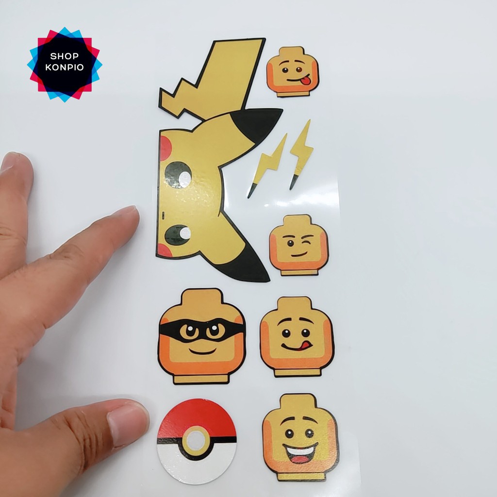 Bộ Tem Sticker Phản Quang Cao Cấp Dán Xe Máy, Ô Tô, Mũ Bảo Hiểm, Chống Thấm Nước, Chống Bay Màu