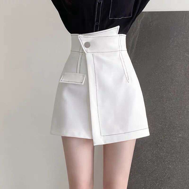 QUẦN SHORT NỮ GIẢ VÁY CẠP CHÉO VIỀN CHỈ NỔI VV1