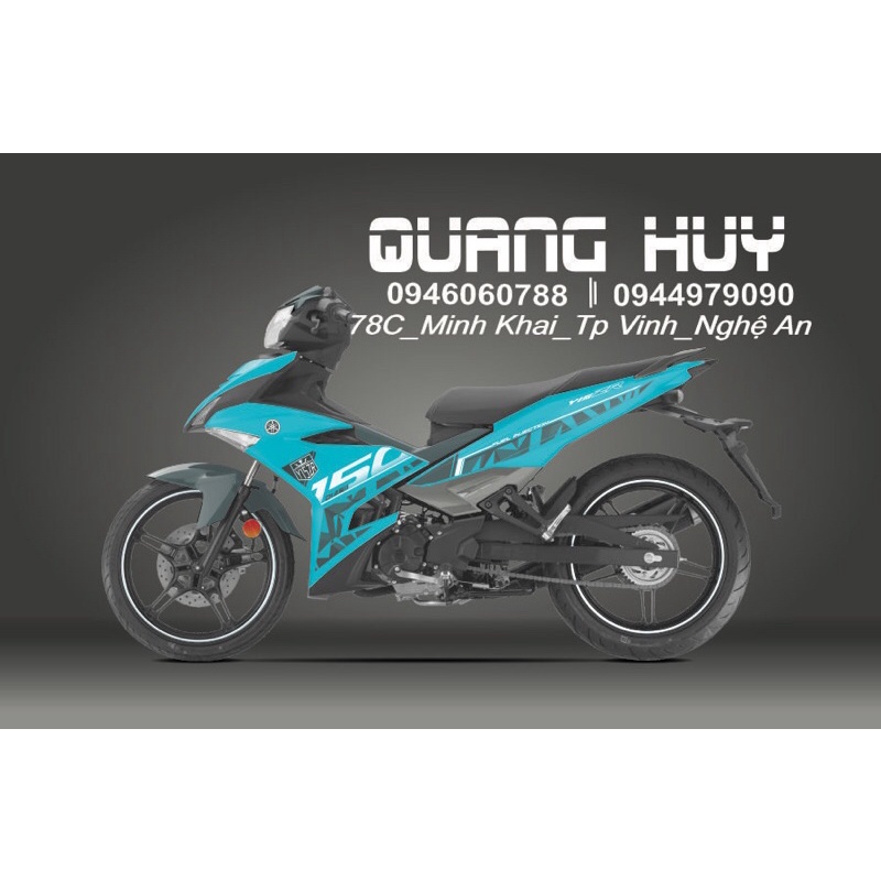 Tem Trùm Exciter 150 Xanh Lục,Team Decal Ex150 Y15ZR