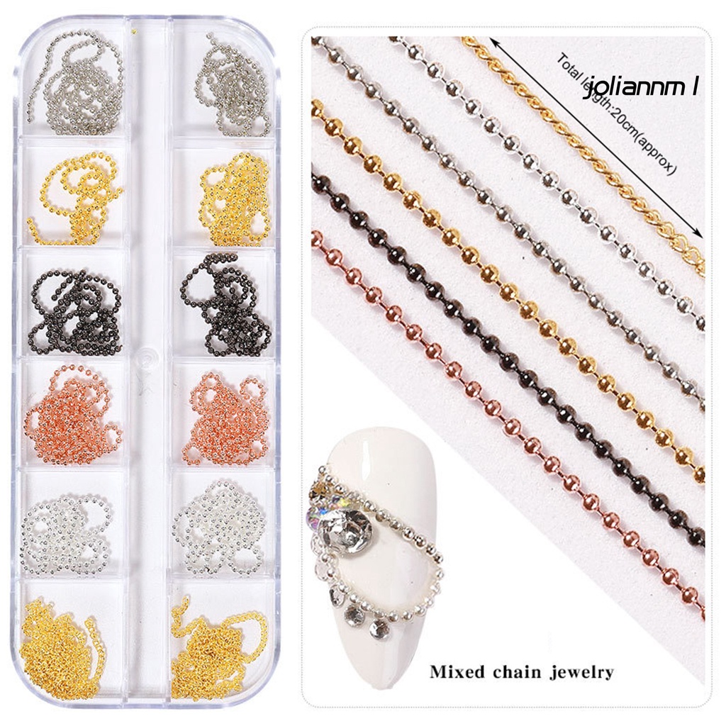 Set 12 Phụ Kiện 3d Trang Trí Móng Tay