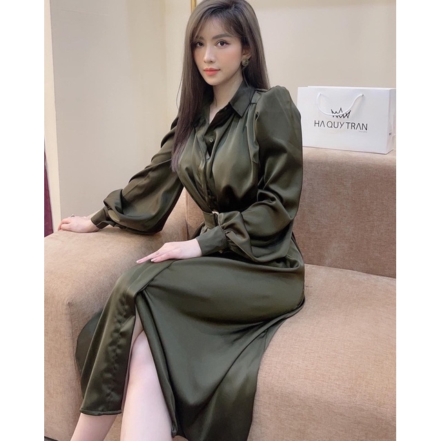 Váy lụa cao cấp Hà Quy Trần