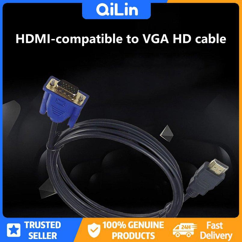 Dây Cáp Vga 1m Bện Sợi Có Khuyên Nam Châm Chống Sốc