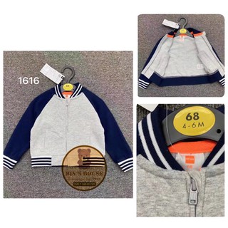 Áo khoác nỉ bóng chày sz 0-24M