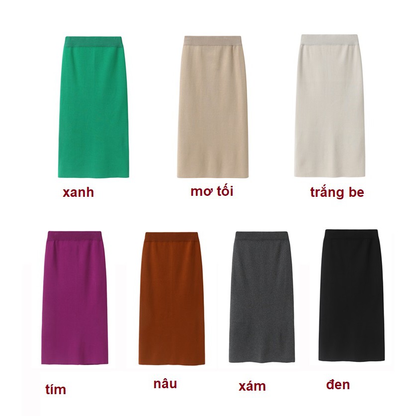 (ODER) Chân Váy Len Tăm Midi Hàng Quảng Châu Loại 1/ Váy Len Nữ | BigBuy360 - bigbuy360.vn