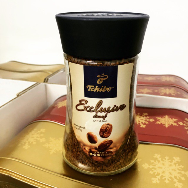 Cà phê hòa tan tách caffein Tchibo Exclusive Decaf 100g