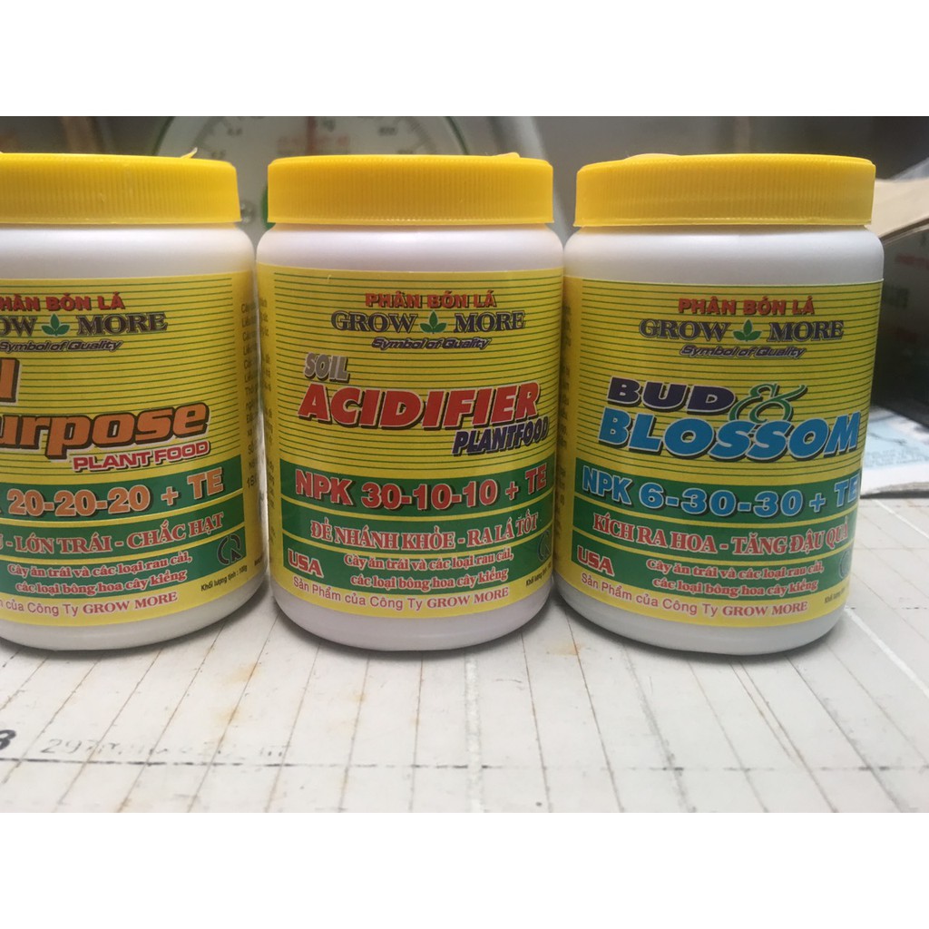 Phân Bón Lá NPK 6-30-30+TE Của Growmore Loại 100g