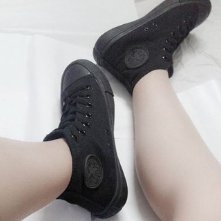 [GIẢM GIÁ GỐC] Giày Bata Classic Cổ cao màu Đen Full