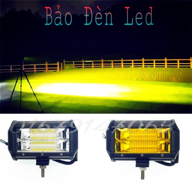 đèn trợ sáng led 24 bóng 72w