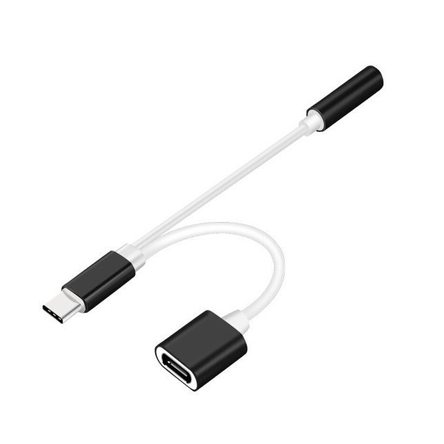 Jack cắm chuyển đổi tai nghe TypeC 2in1,Lightning,vừa sạc vừa nghe 2 trong 1