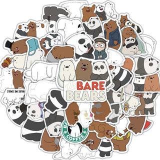 Bộ 50 Miếng Dán Hình Gấu Dễ Thương Chống Thấm Nước Dùng Trang Trí