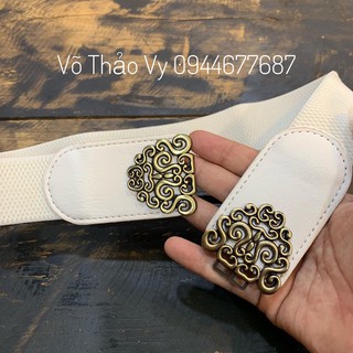 Đai váy họa tiết mặc đầm