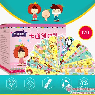 Combo 120 miếng dán băng keo cá nhân hoạt hình E12-1