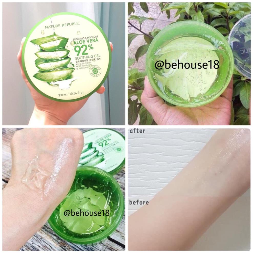 Gel lô hội Nature Republic Aloe Vera 92% Soothing Gel