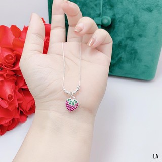 Dây chuyền bạc mặt quả dâu tây cho bé gái - chuẩn bạc ta