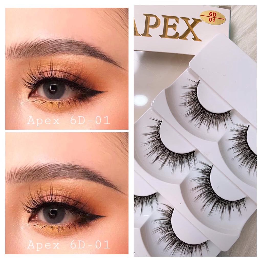 Combo 2 hộp Lông mi Apex  Hộp 5 cặp