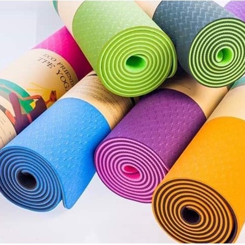 Thảm Tập Yoga, Tập Gym, Tập Thể Dục Tại Nhà - Chất Liệu Tpe Chống Trơn Trượt