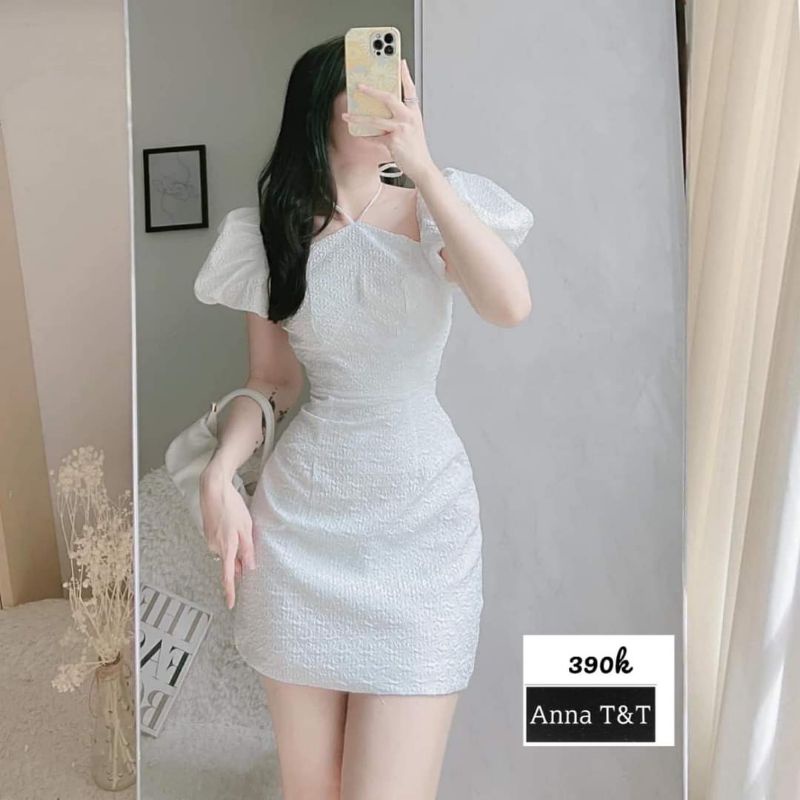 ĐẦM BODY TAY PHỒNG THUN XỐP ĐỦ SIZE