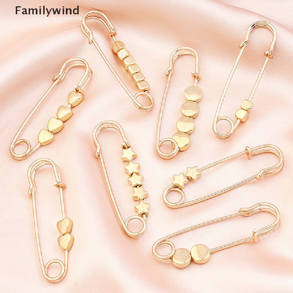 Cài áo hình ngôi sao / trái tim màu vàng điều chỉnh được phong cách thời trang