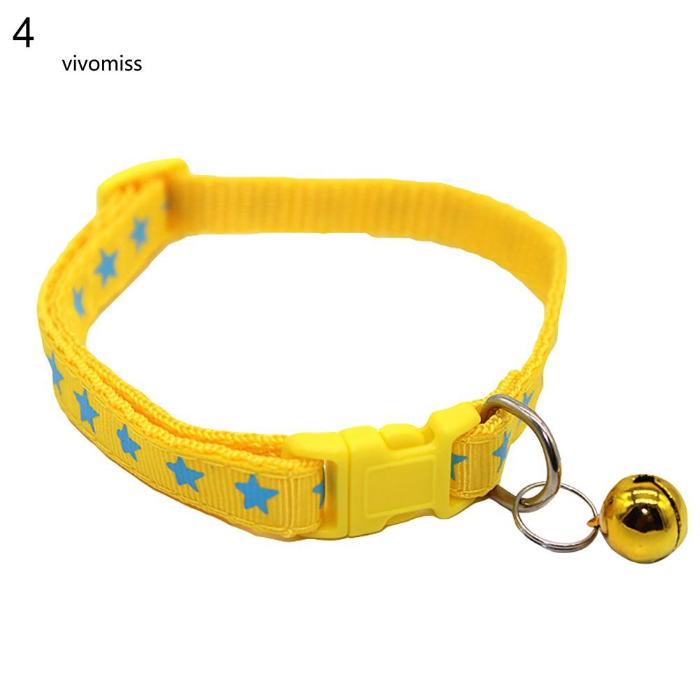 Vòng cổ hình ngôi sao có chuông cho thú cưng