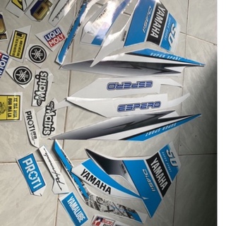 Tem exciter 50 - 135 trắng xanh ngọc
