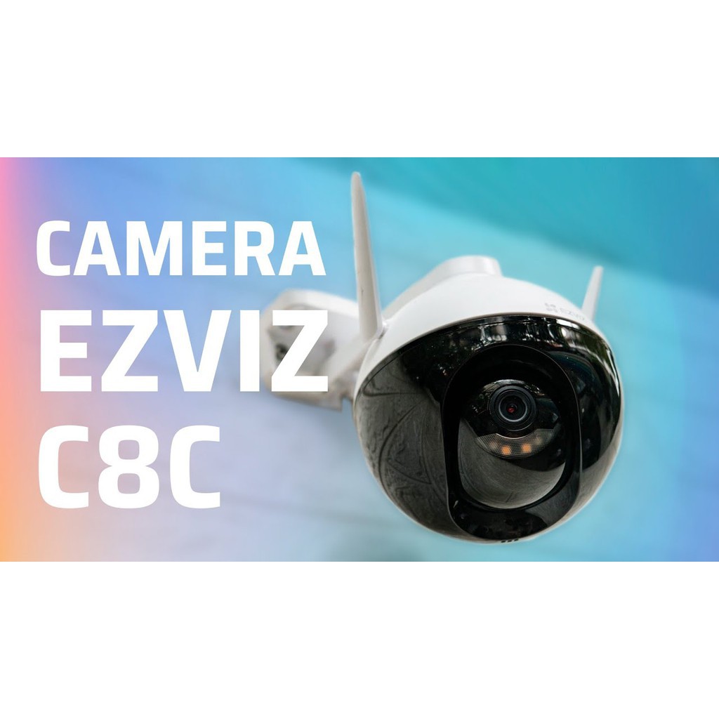 Camera ngoài trời wifi EZVIZ C8C Full HD 1080P xoay 360 độ Tích hợp AI -Có màu ban đêm