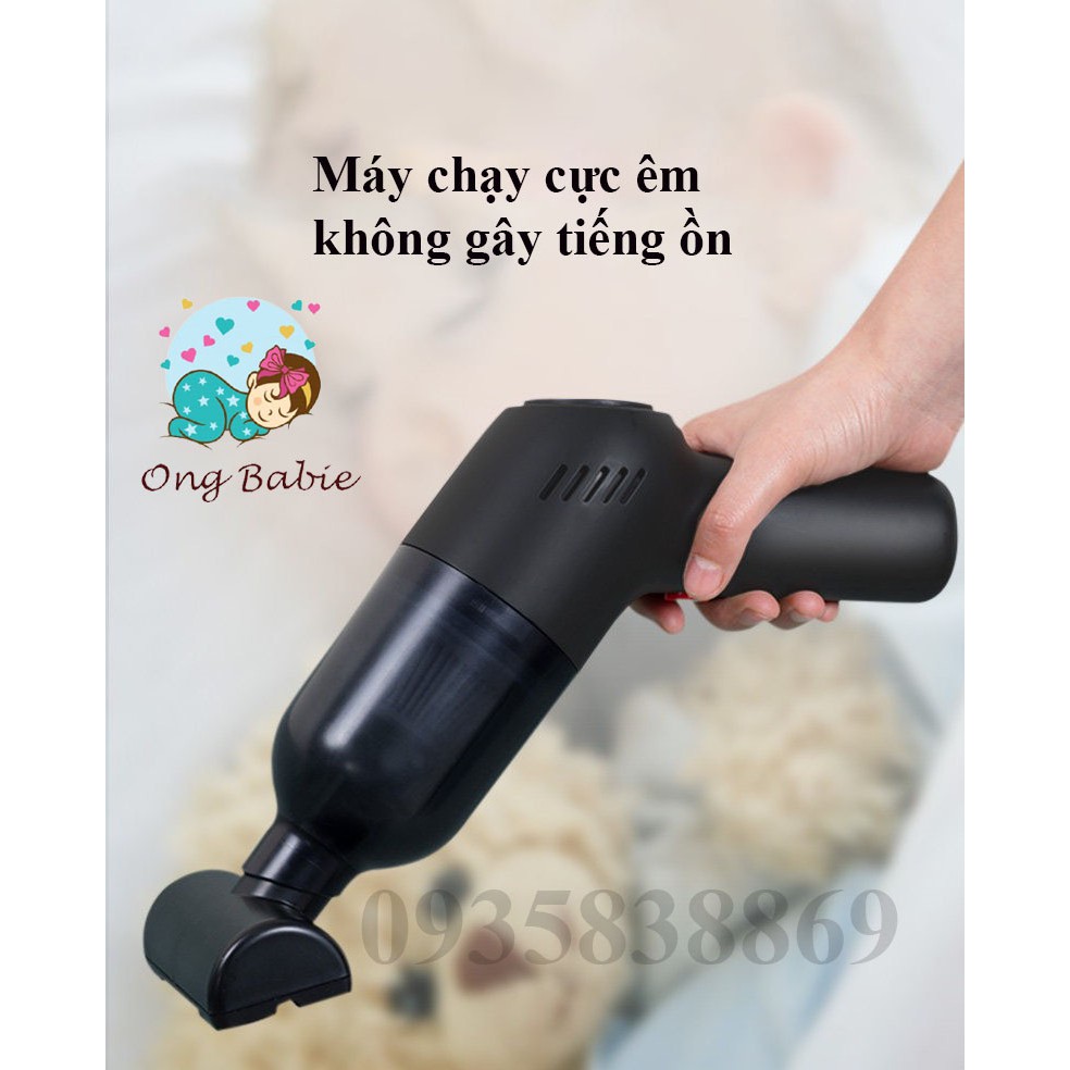 Máy Hút Bụi Mini Cầm Tay Không Dây 8000Pa Lực Hút Siêu Mạnh Ongbabie.shop