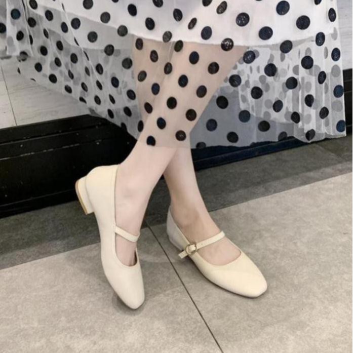 [XẢ KHO] GIÀY BÚP BÊ MŨI VUÔNG DA ĐẸP TIỂU THƯ A7 | BigBuy360 - bigbuy360.vn