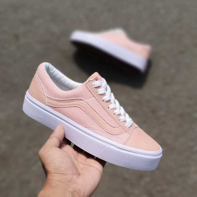 Giày bata Vans Bsm-43 thời trang năng động cho nữ Giày Vans màu đen hồng size 36-40 thời trang trẻ trung Cấp Ori: