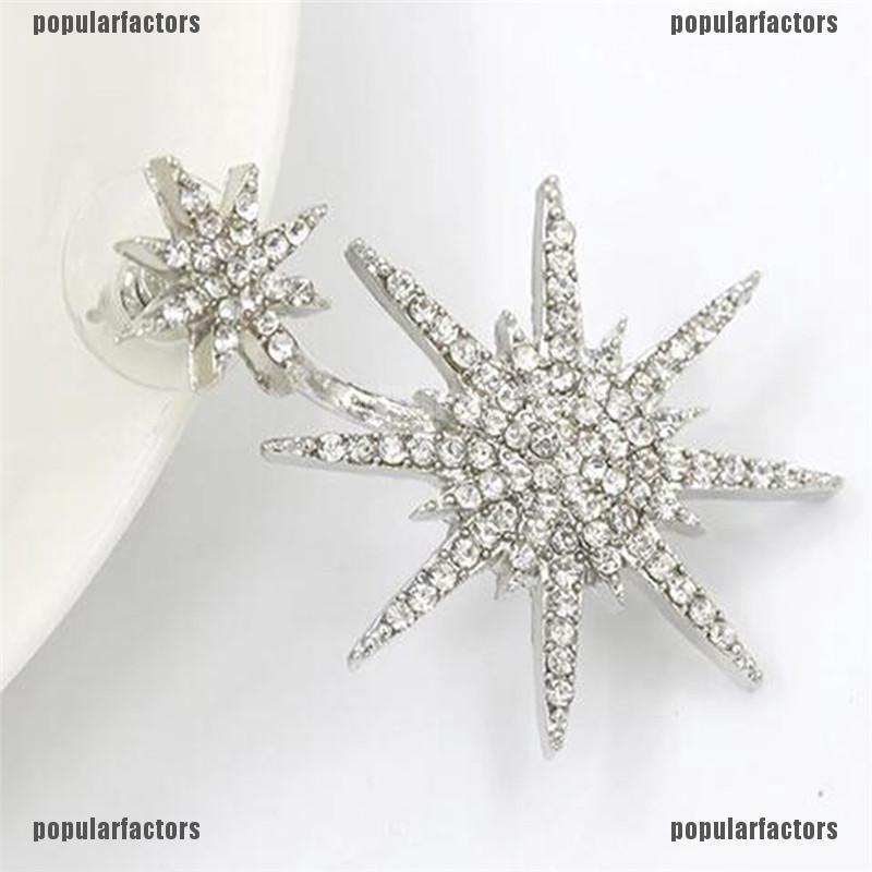 Đôi Bông Tai Dáng Rơi Họa Tiết Hoa Tuyết Thời Trang Cho Nữ