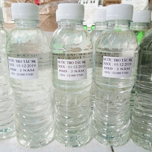 Nước tro tàu chai 250ml